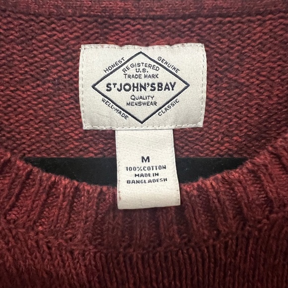 St John’s Bay Dark Red Sweater - Picture 2 of 2